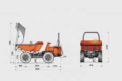 Klbový dumper 3 stranný sklápač DS60